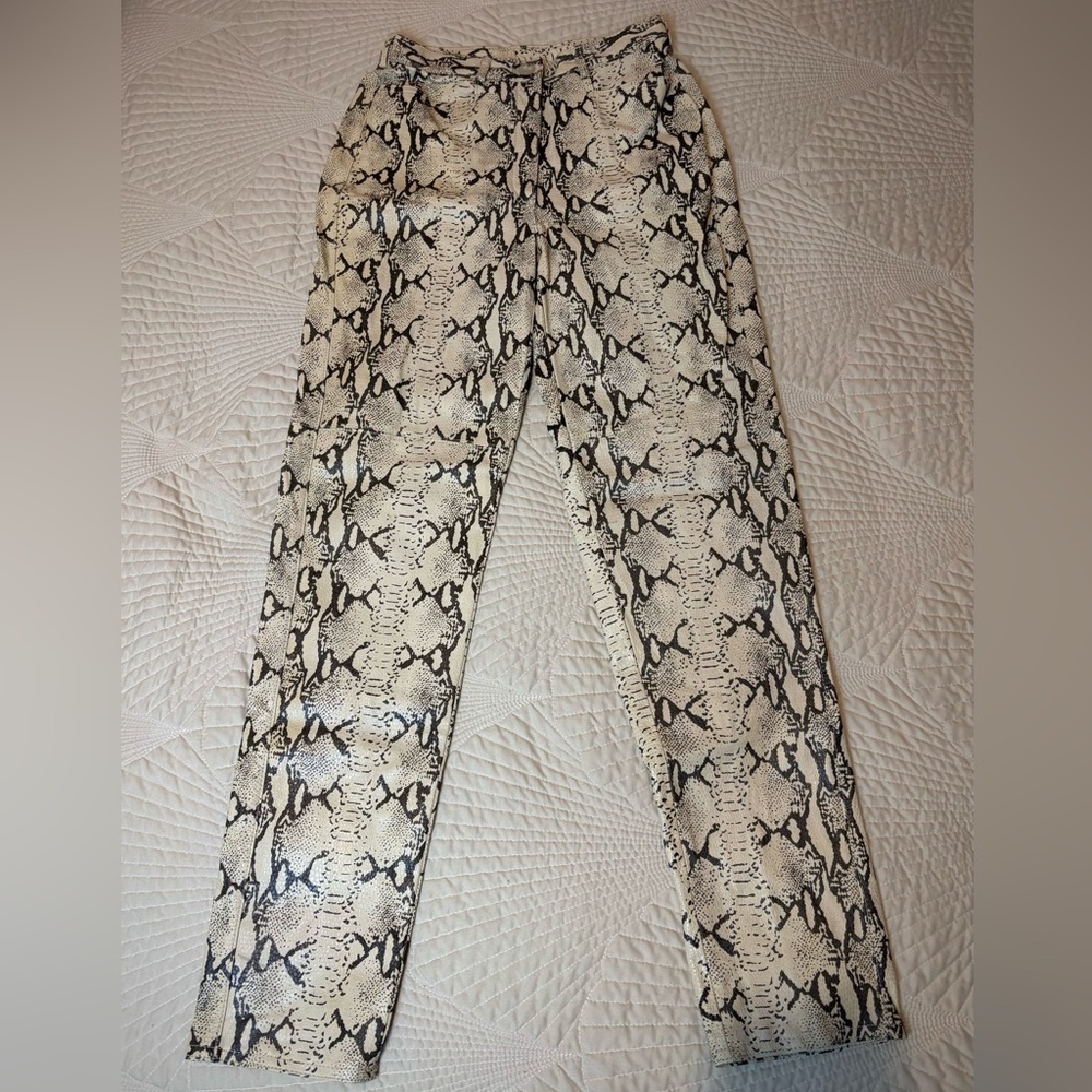 Emanuel Ungaro Snake Print Pants